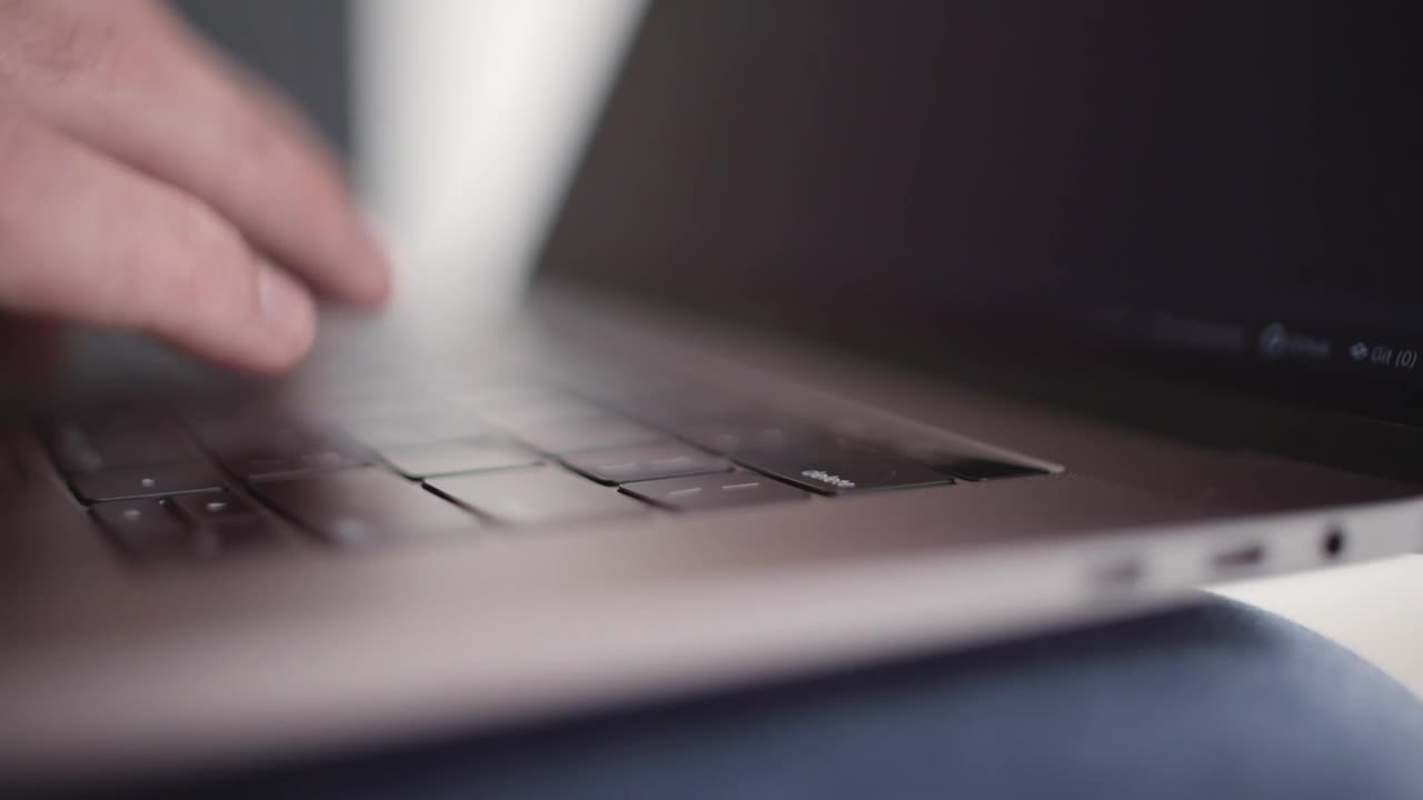 Stock Video Hands Typing Slowly On Laptop Animated Wallpaper