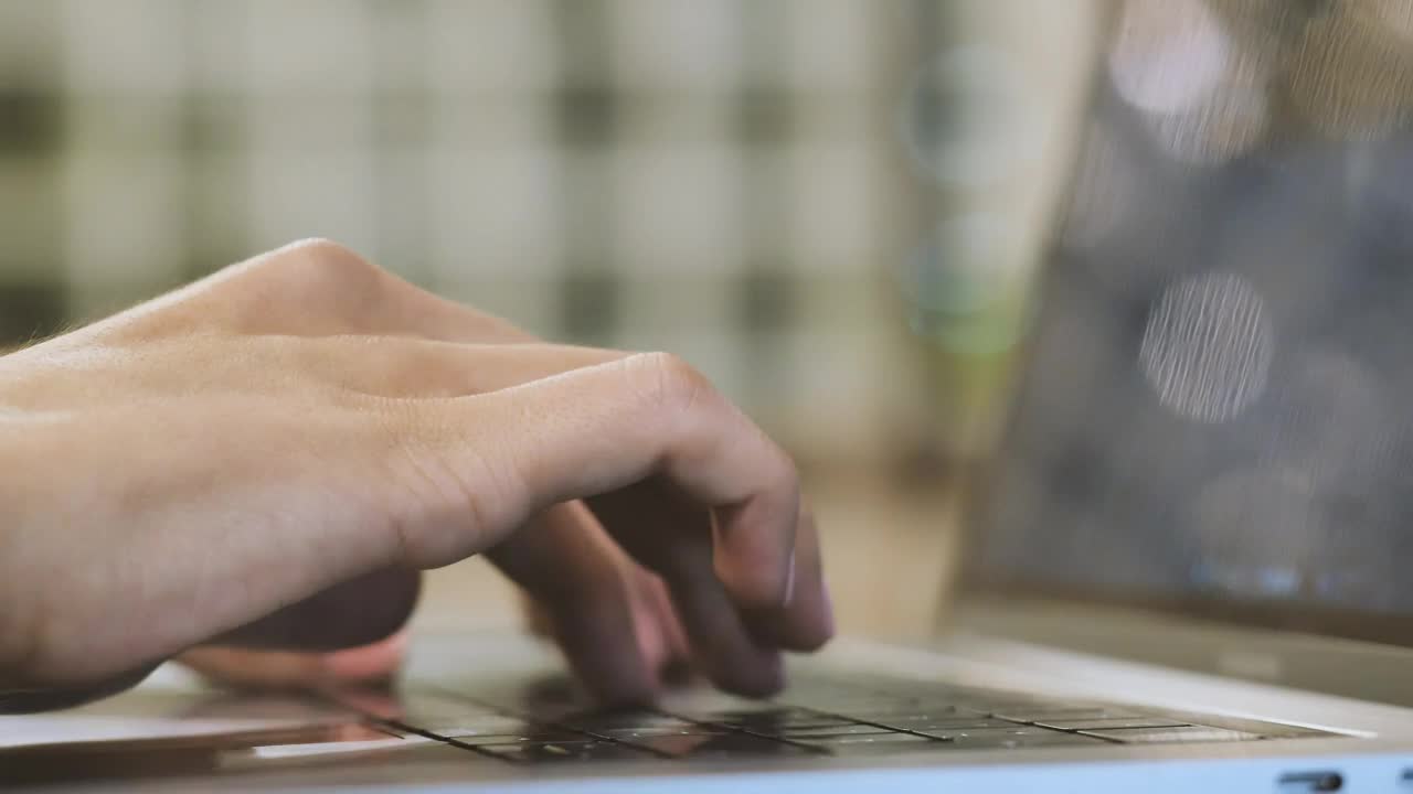 Stock Video Hands Typing On A Laptop Animated Wallpaper