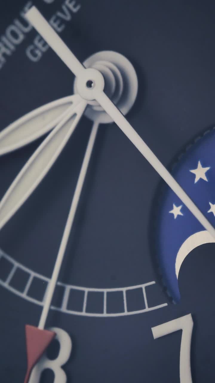 Stock Video Hands On A Blue Clock Animated Wallpaper