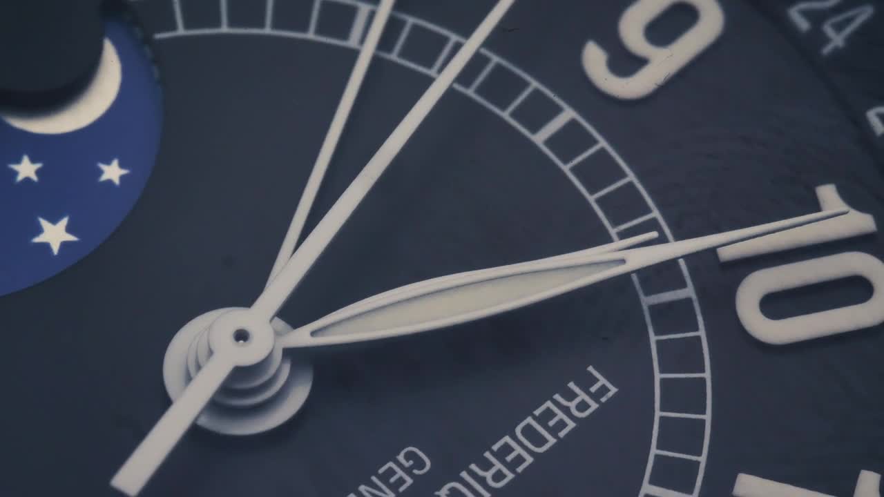 Stock Video Hands Of A Wrist Watch Animated Wallpaper