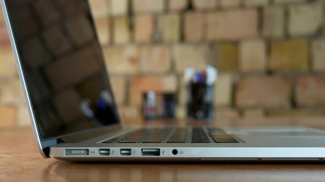 Stock Video Hands Of A Person Working On A Laptop Animated Wallpaper