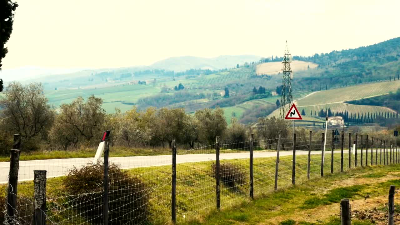 Stock Video Landscape Of The Vineyards In The Tuscany Area Animated Wallpaper