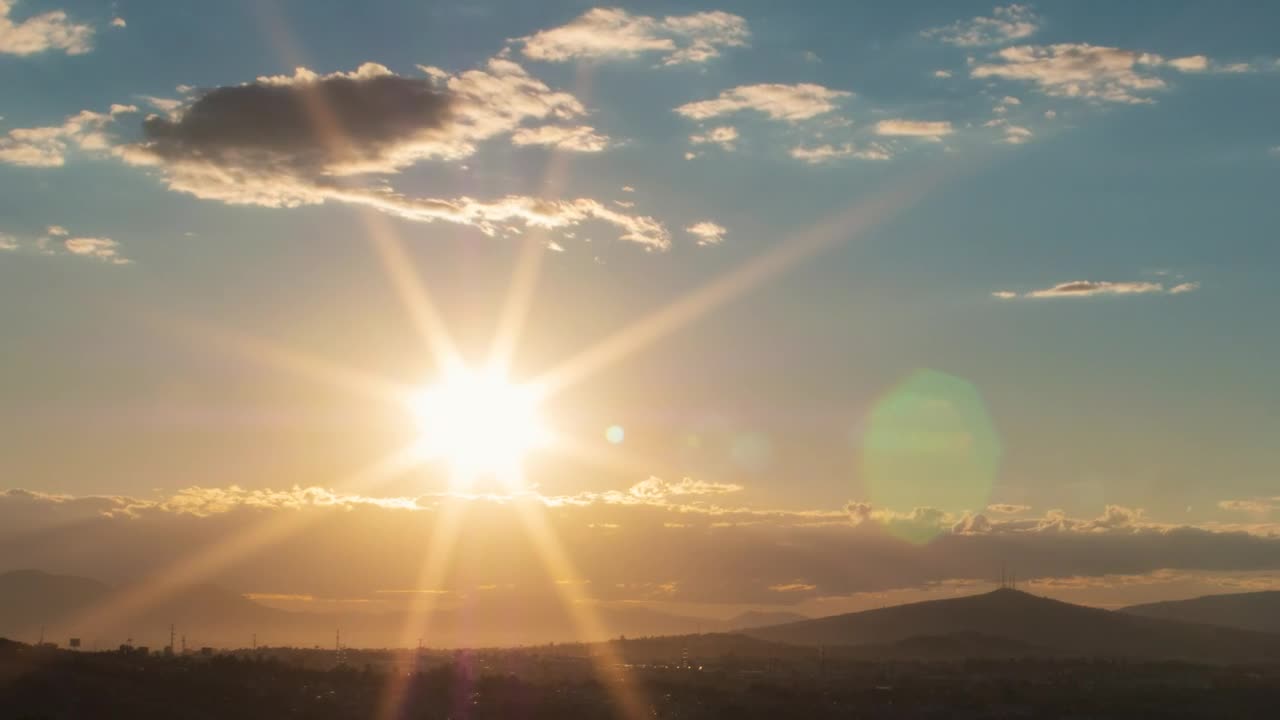 Stock Video Landscape Of Mountains And Sunset Animated Wallpaper