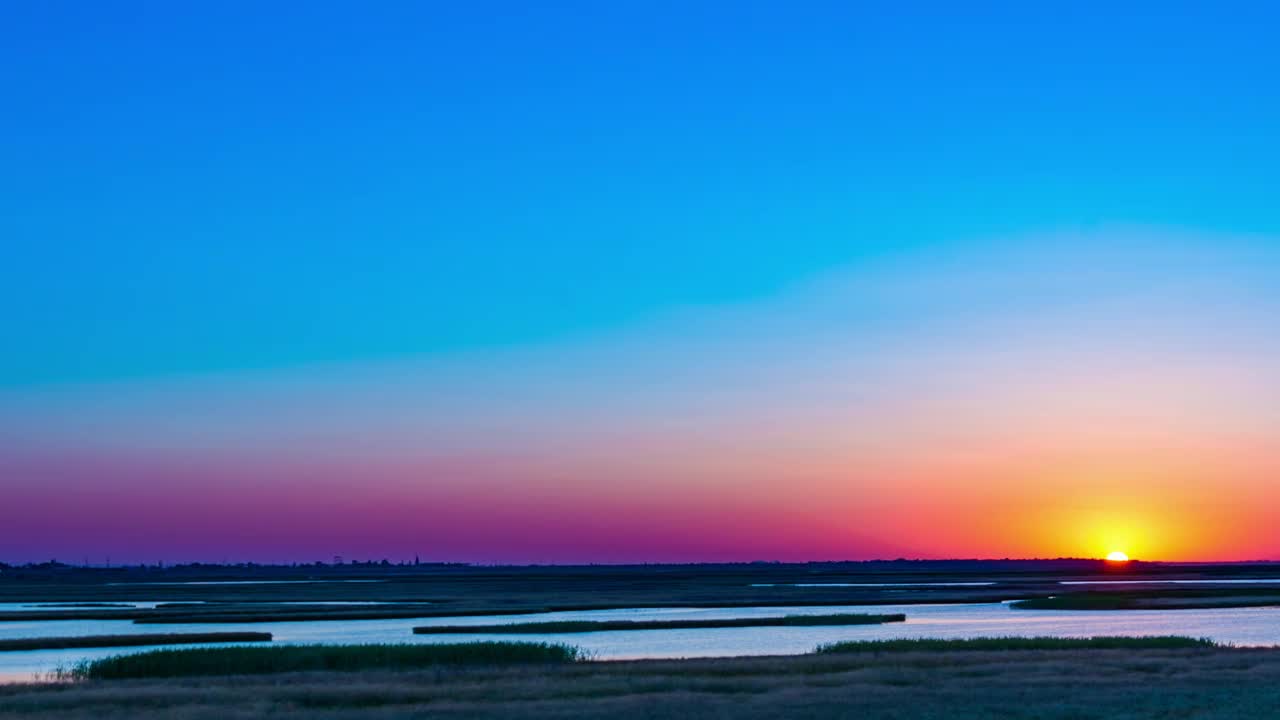Stock Video Landscape At Sunrise Near A River Animated Wallpaper