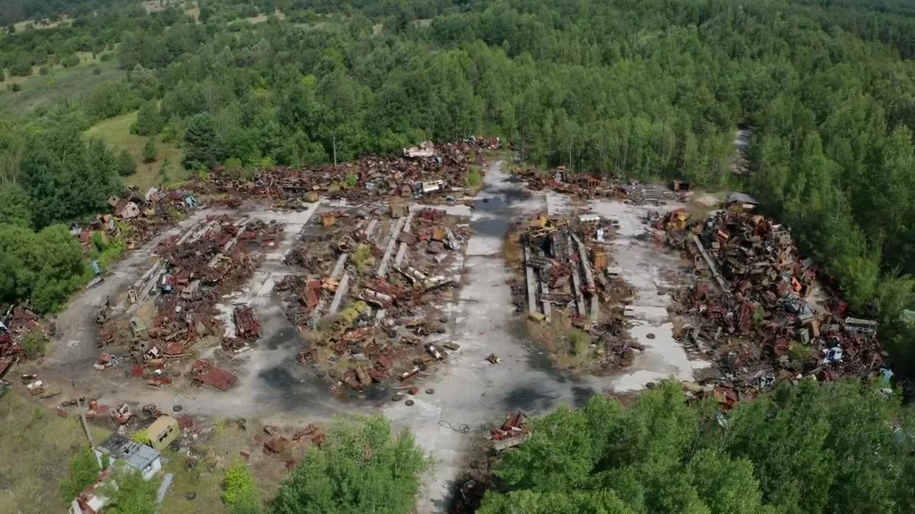 Stock Video Landfill In Chernobyl Animated Wallpaper