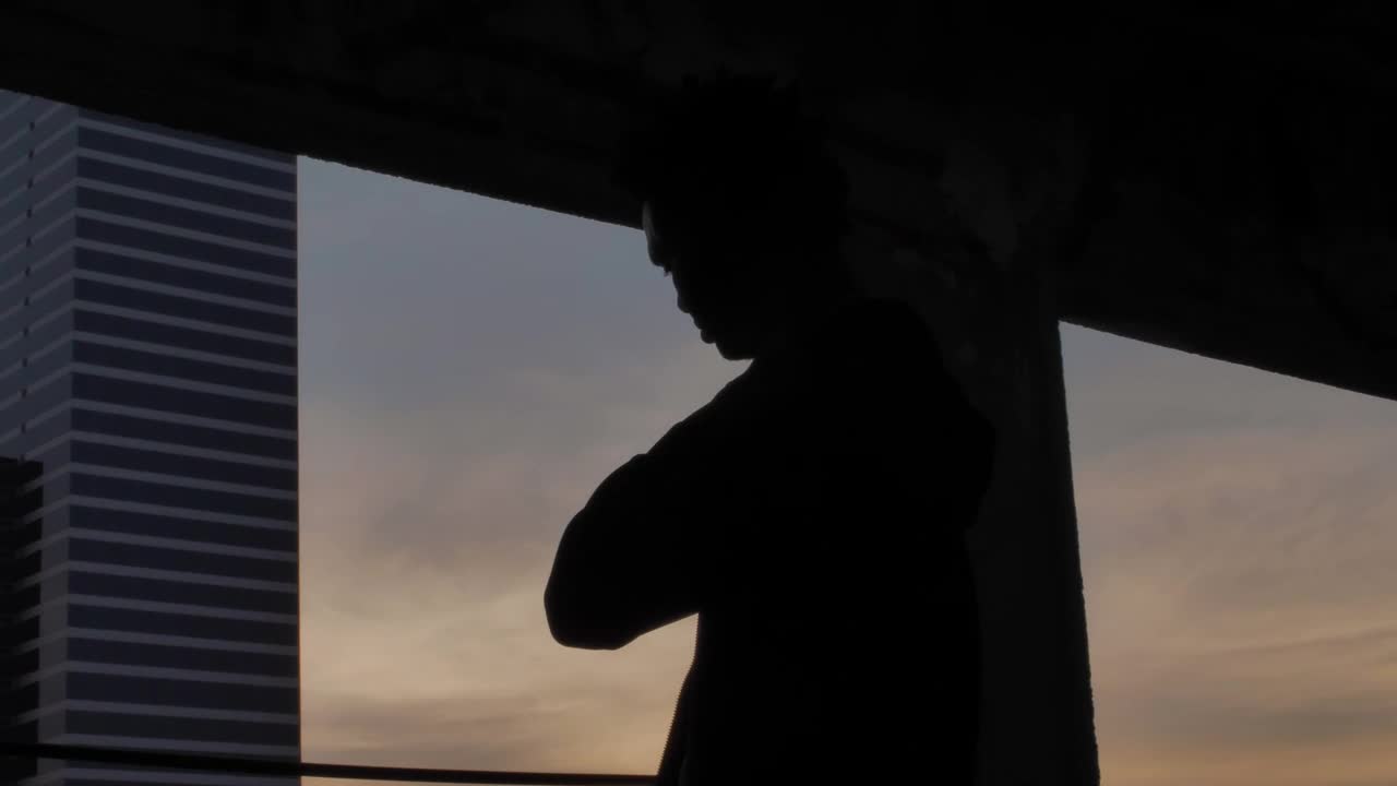 Stock Video Man In An Abandoned Building Animated Wallpaper