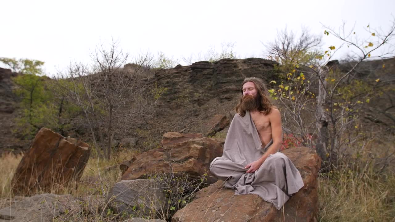 Stock Video Man In A Trance For His Meditation Animated Wallpaper