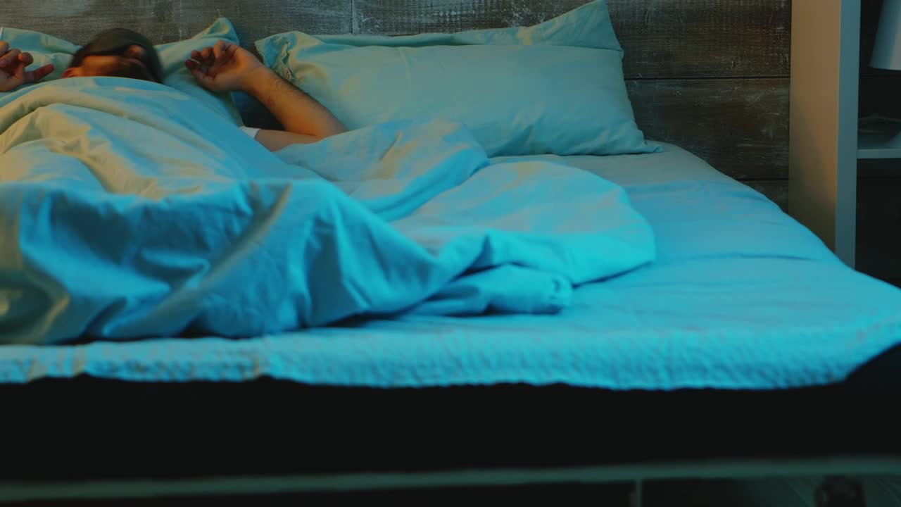 Stock Video Man Having A Nightmare Animated Wallpaper