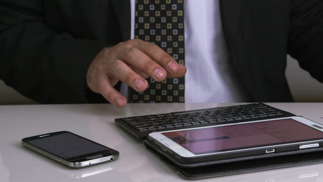 Stock Video Man Entering Credit Card Details Animated Wallpaper