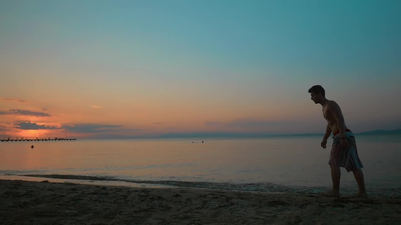 Stock Video Man Doing A Cartwheel Animated Wallpaper