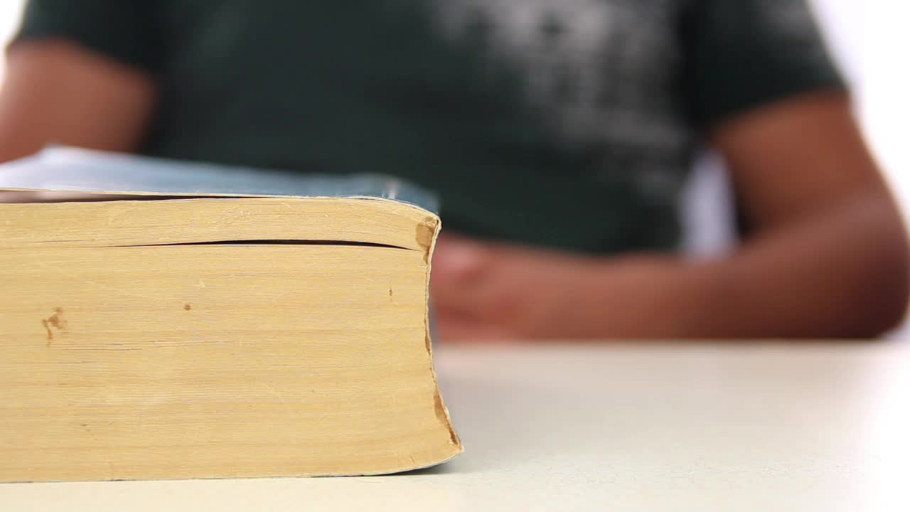 Stock Video Man Does Not Read A Book Animated Wallpaper