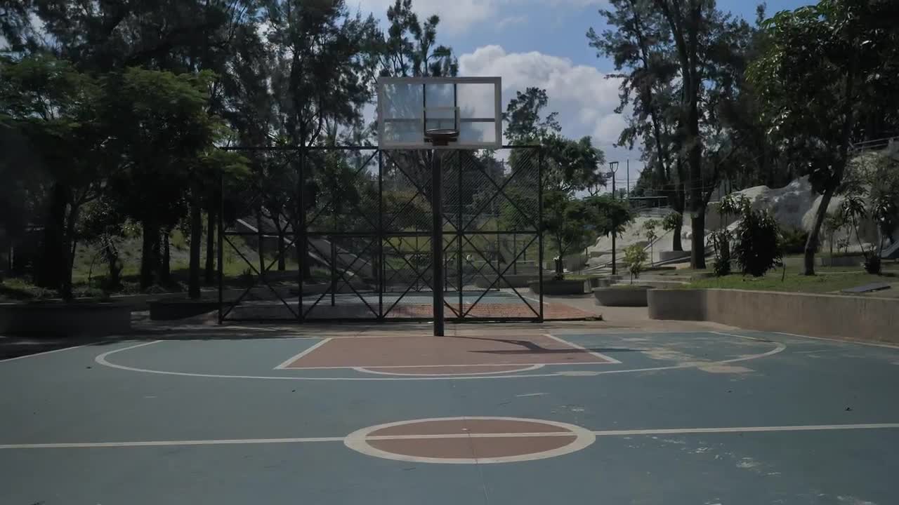 Stock Video Man And Woman Passing Basketball Animated Wallpaper