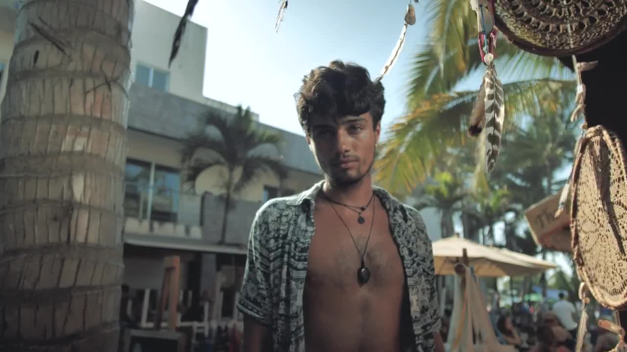 Stock Video Male Standing In The Street Animated Wallpaper