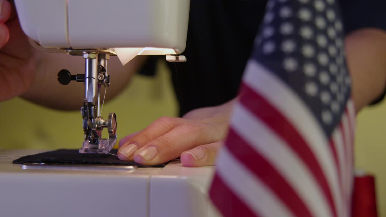 Stock Video Making An American Flag Animated Wallpaper