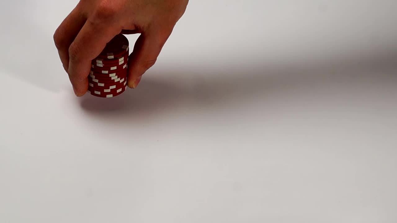 Stock Video Making A Paper Box For Poker Chips Animated Wallpaper