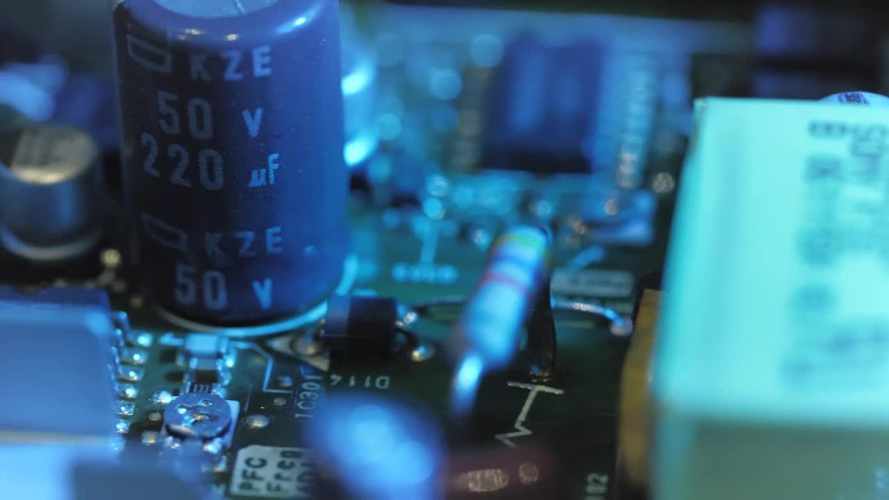 Stock Video Macro Closeup Video Of Microchips Animated Wallpaper