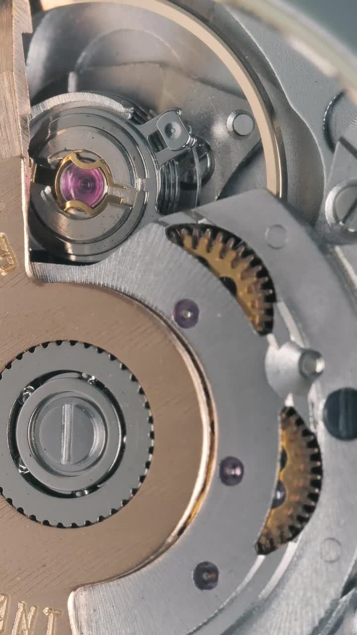 Stock Video Machinery Of A Very Close Watch Animated Wallpaper