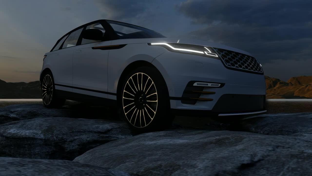 Stock Video Luxury Off Road Truck D Animation Animated Wallpaper