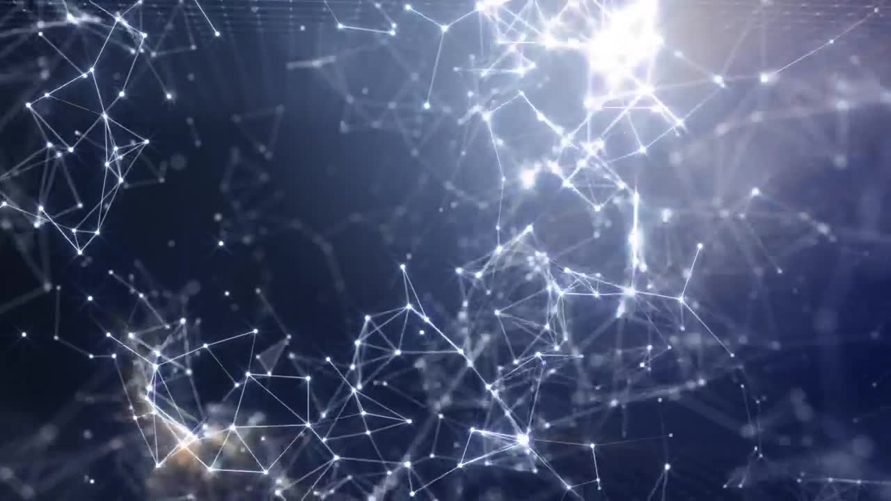 Stock Video Luminous Networking Shapes Animated Wallpaper