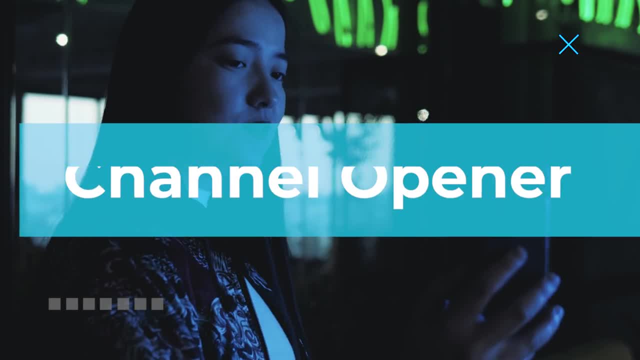 Stock Video Lower Third Opener Animated Wallpaper