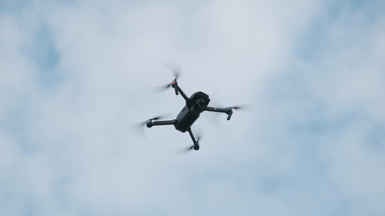 Stock Video Low View Of A Drone Flying Animated Wallpaper