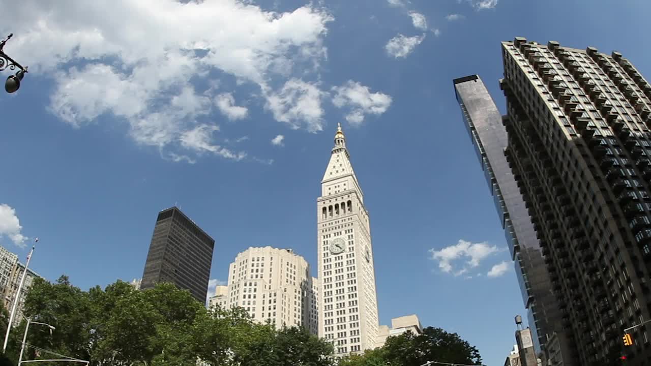 Stock Video Looking Up From Madison Square Park Animated Wallpaper