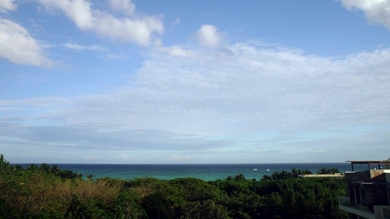 Stock Video Looking Out Towards The Caribbean Sea Animated Wallpaper