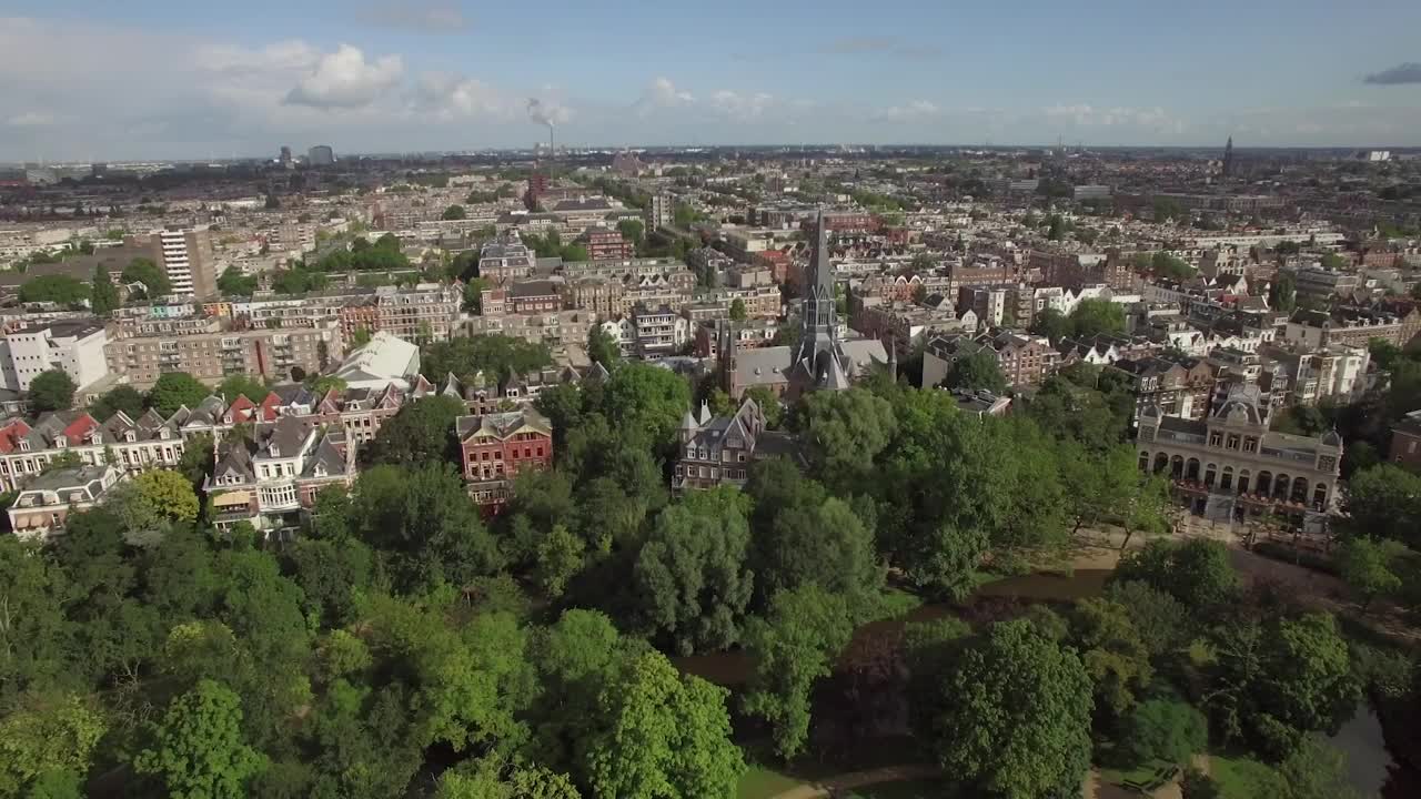 Stock Video Looking Out Over Amsterdam Animated Wallpaper