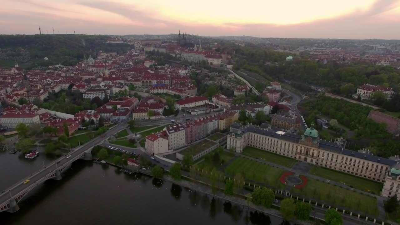 Stock Video Looking Out Across Prague Animated Wallpaper