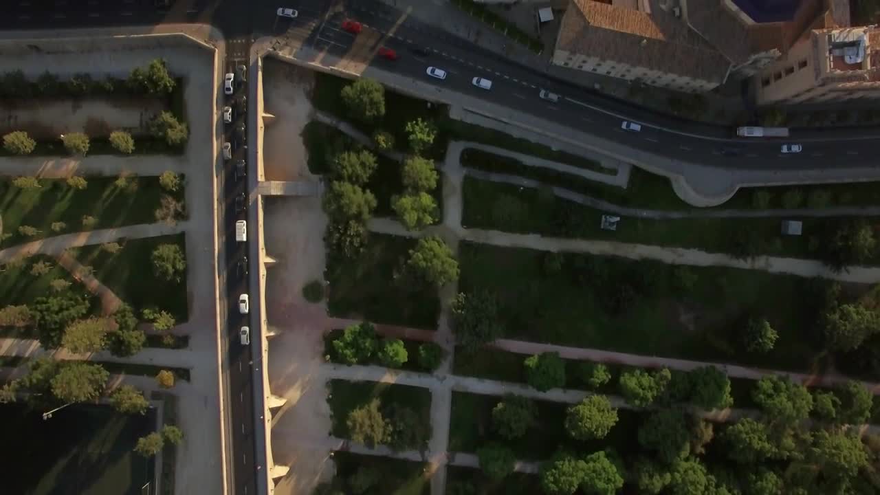 Stock Video Looking Down Upon Valencia Animated Wallpaper