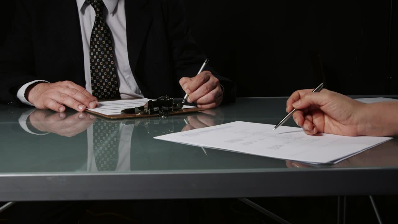 Stock Video Looking At Reports In The Office Animated Wallpaper