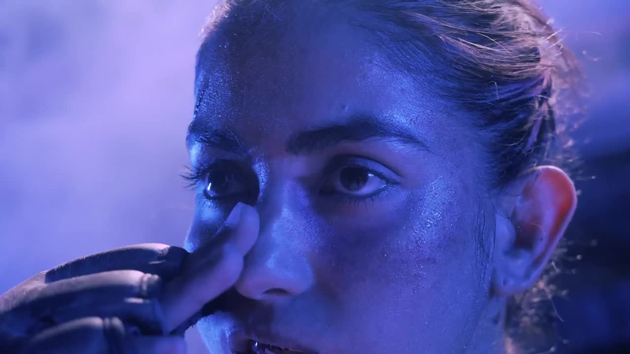 Stock Video Look Of An Exhausted Mixed Martial Arts Fighter Animated Wallpaper