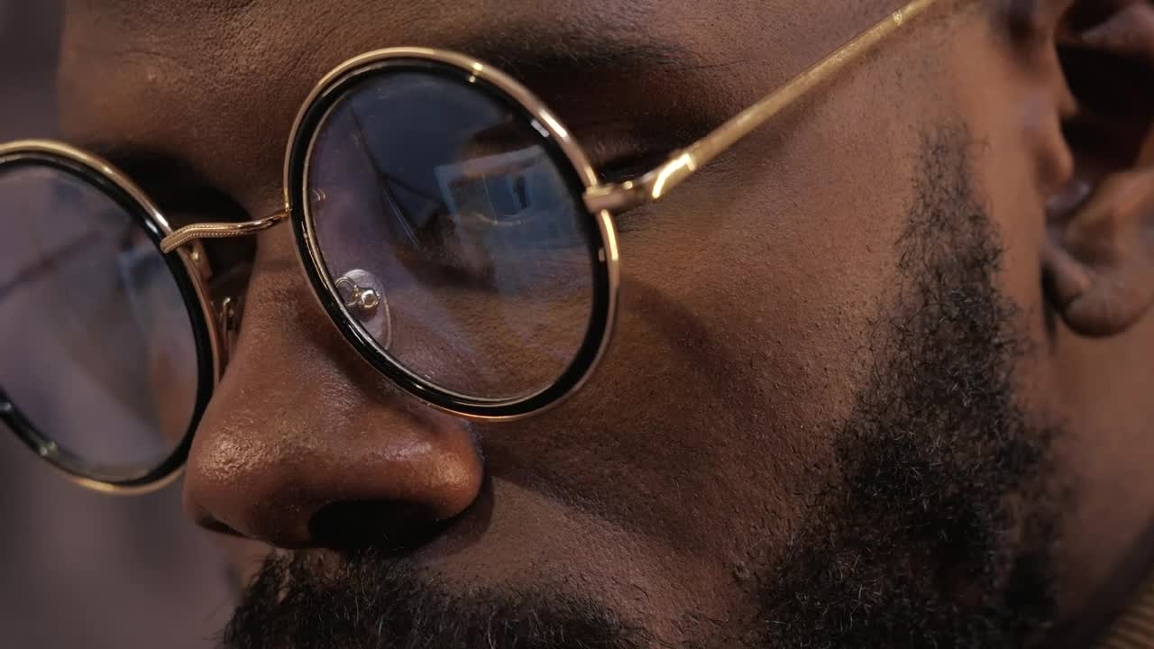 Stock Video Look Of A Man With Glasses Reading A Newspaper Animated Wallpaper