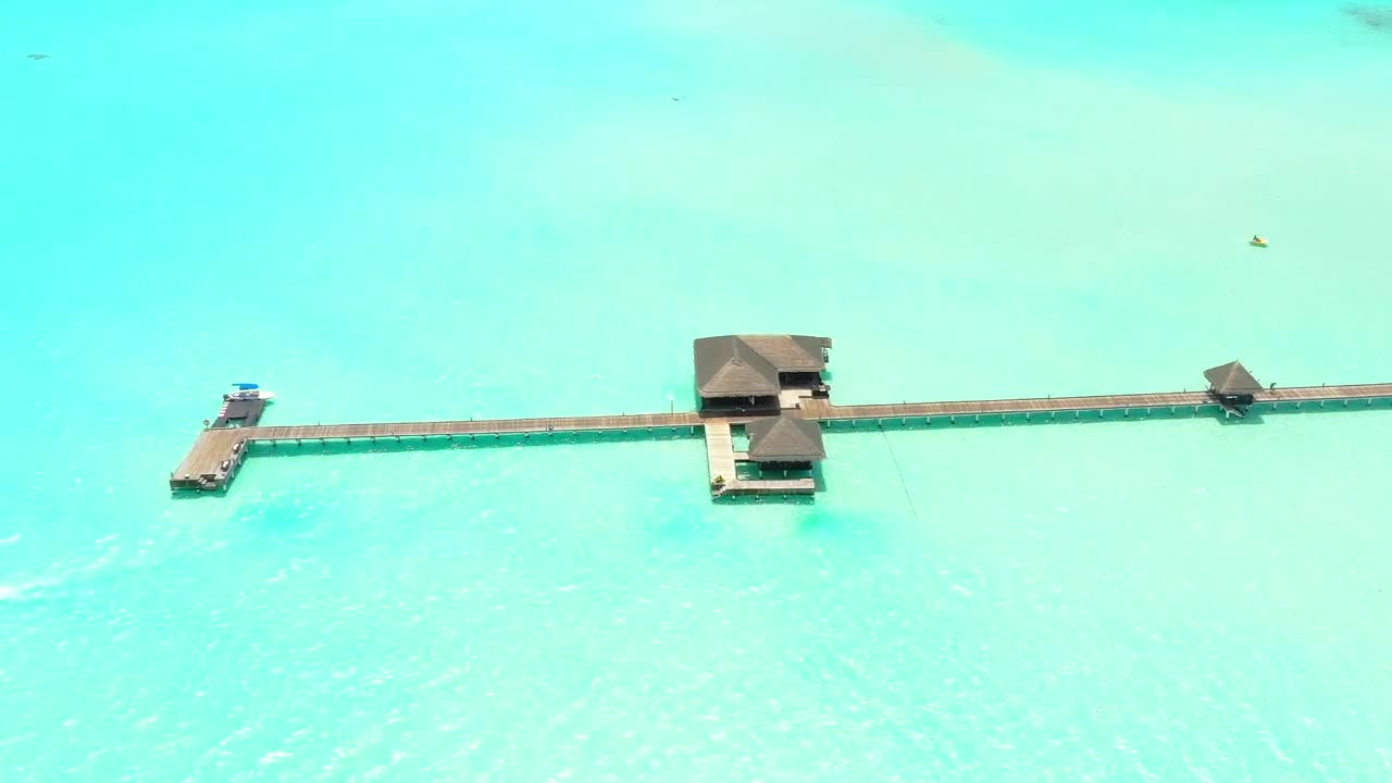 Stock Video Long Dock In The Sea Animated Wallpaper