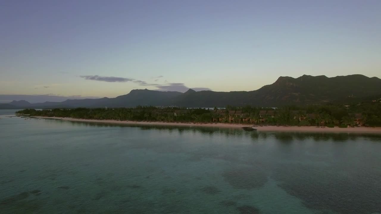 Stock Video Long Coastline And Calm Water Animated Wallpaper