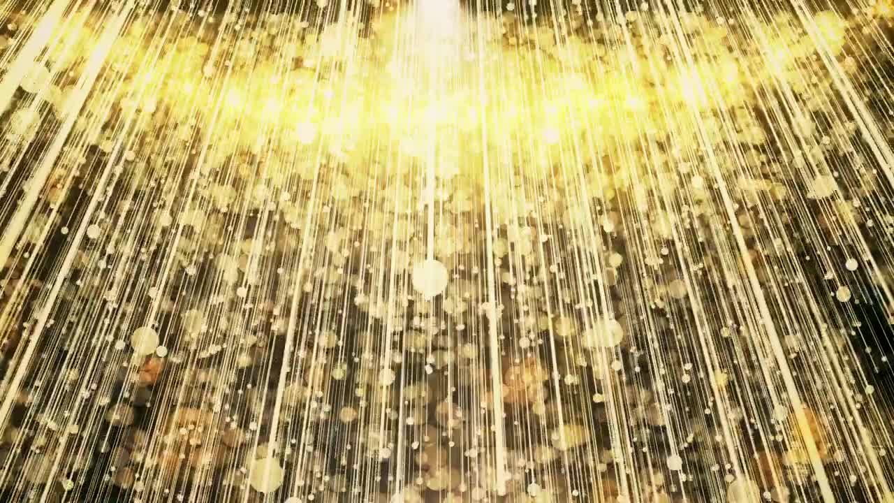 Stock Video Lluvia De Destellos Dorados D Background Animated Wallpaper