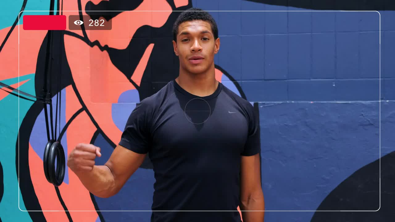 Stock Video Live Broadcast Of A Fitness Class Animated Wallpaper