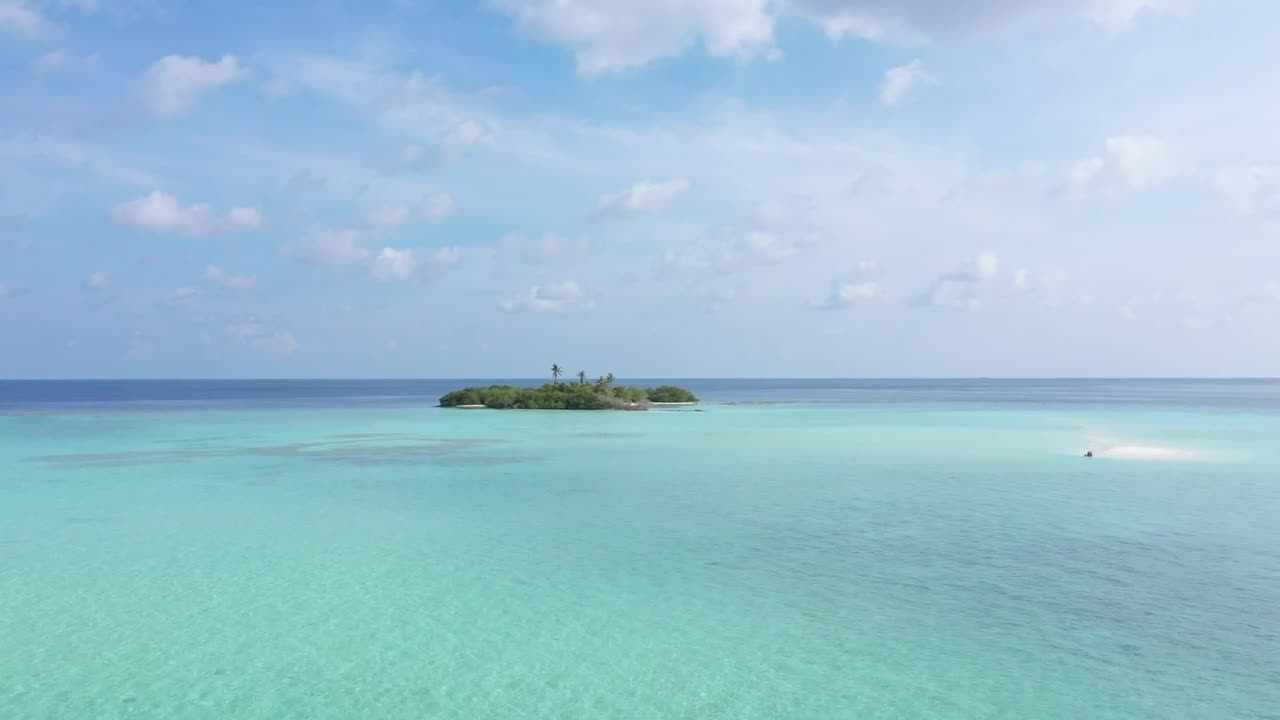 Stock Video Little Island In The Middle Of The Ocean Animated Wallpaper