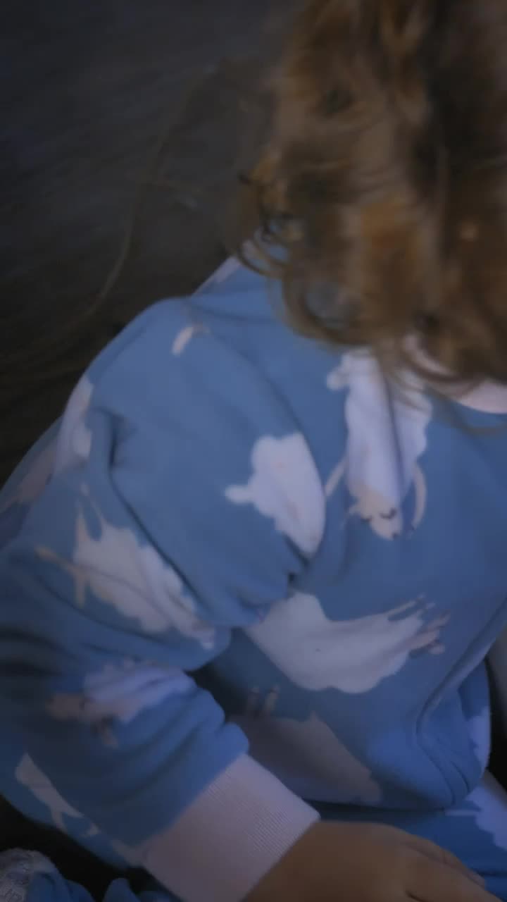 Stock Video Little Girl Opening Christmas Gifts With Her Parents Animated Wallpaper