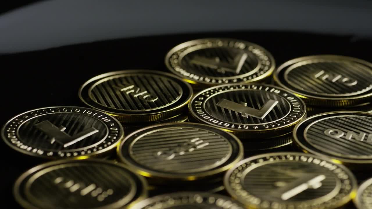 Stock Video Lite Cryptocurrency Coins Rotating Animated Wallpaper