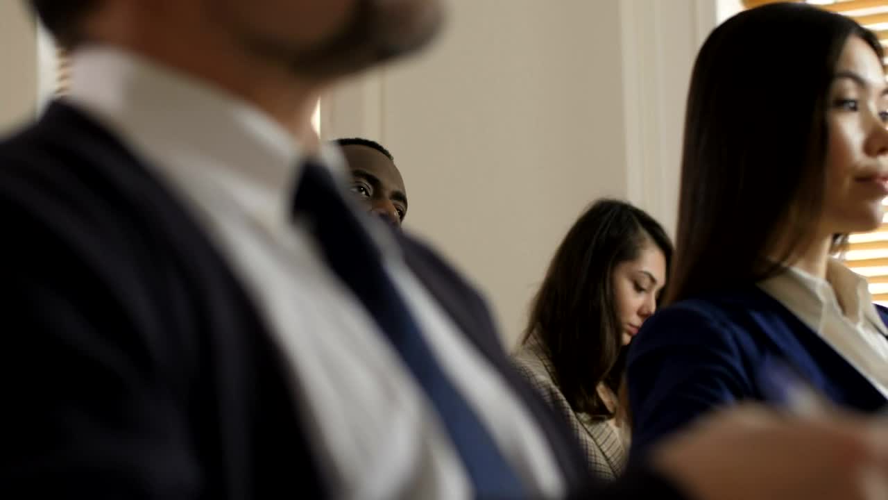 Stock Video Listening To A Guest Speaker Animated Wallpaper