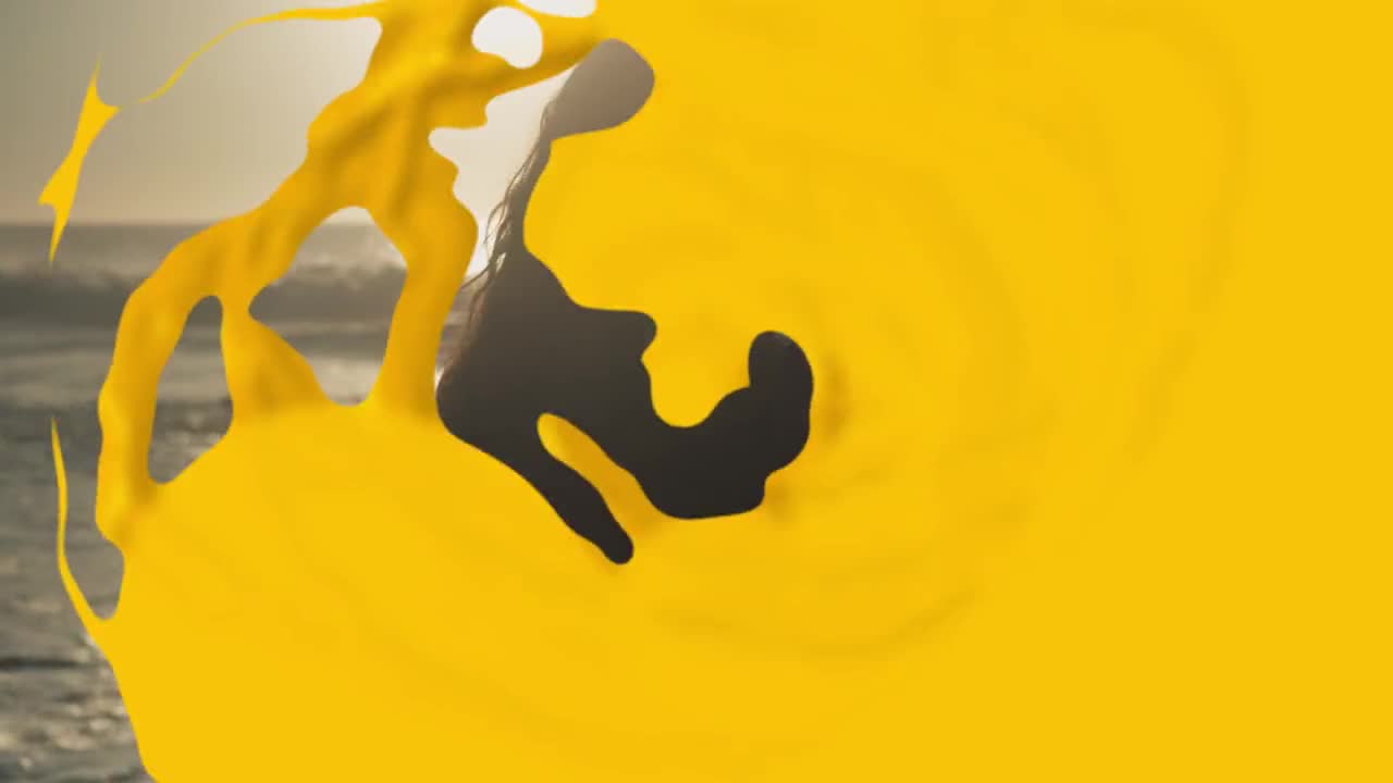 Stock Video Liquid Shape Transition Animated Wallpaper