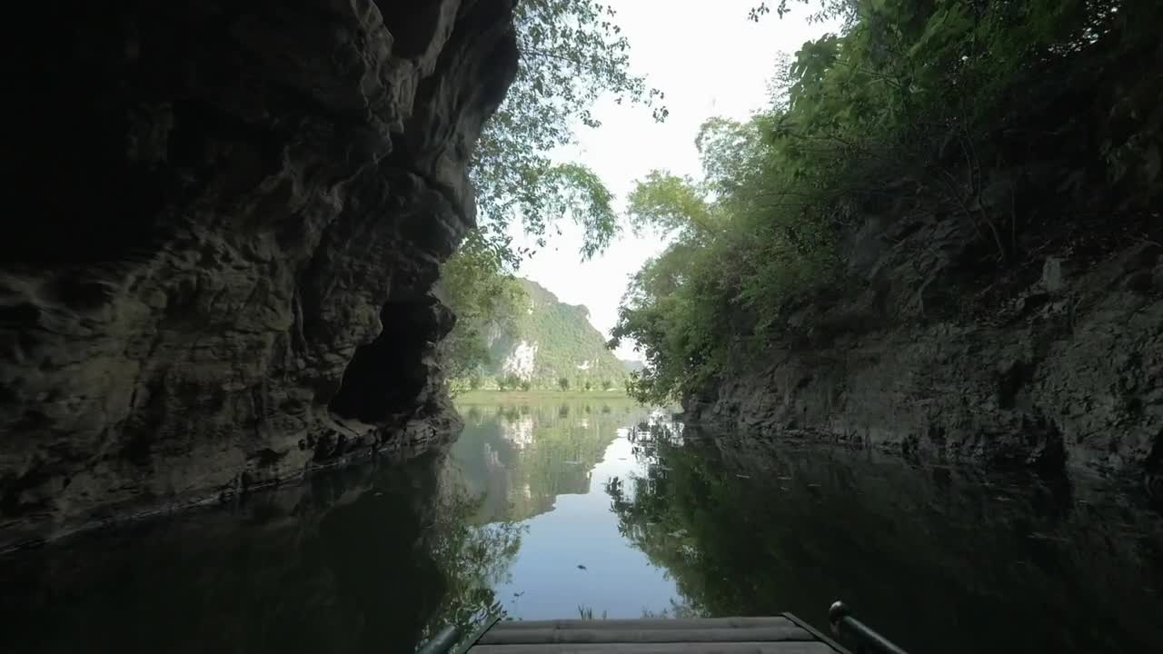 Stock Video Limestone Cliffs Over A River Animated Wallpaper