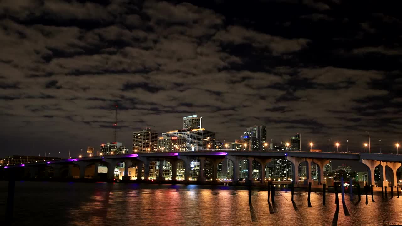 Stock Video Lights Reflecting Off Of The Ocean Animated Wallpaper