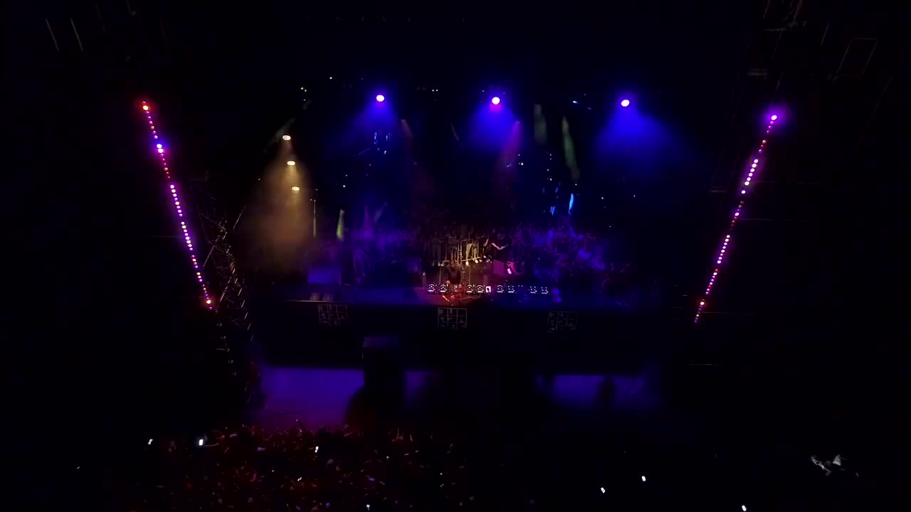 Stock Video Lights On A Music Stage Animated Wallpaper