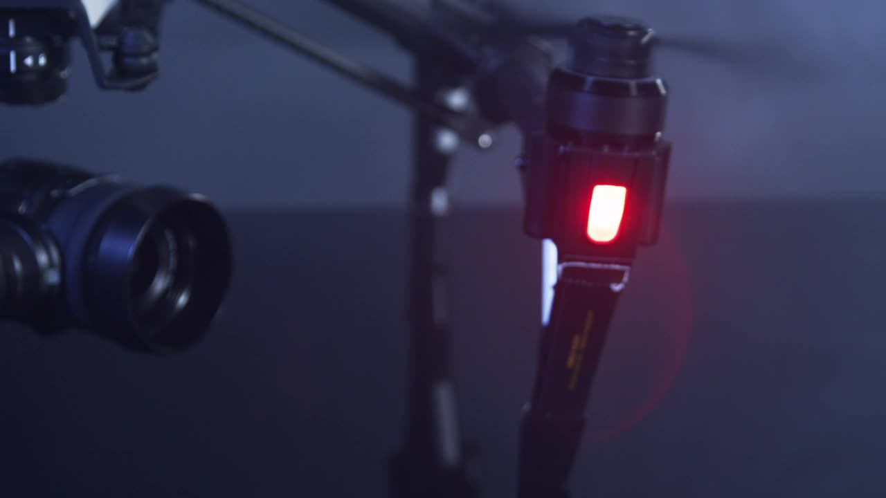 Stock Video Lights On A Drone Animated Wallpaper