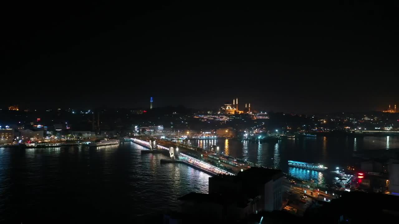 Stock Video Lights Across The City At Night Animated Wallpaper