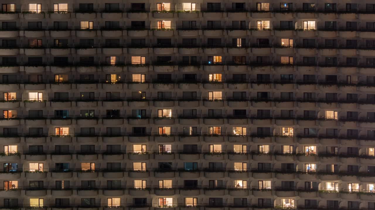 Stock Video Lights Across A Building In China Animated Wallpaper