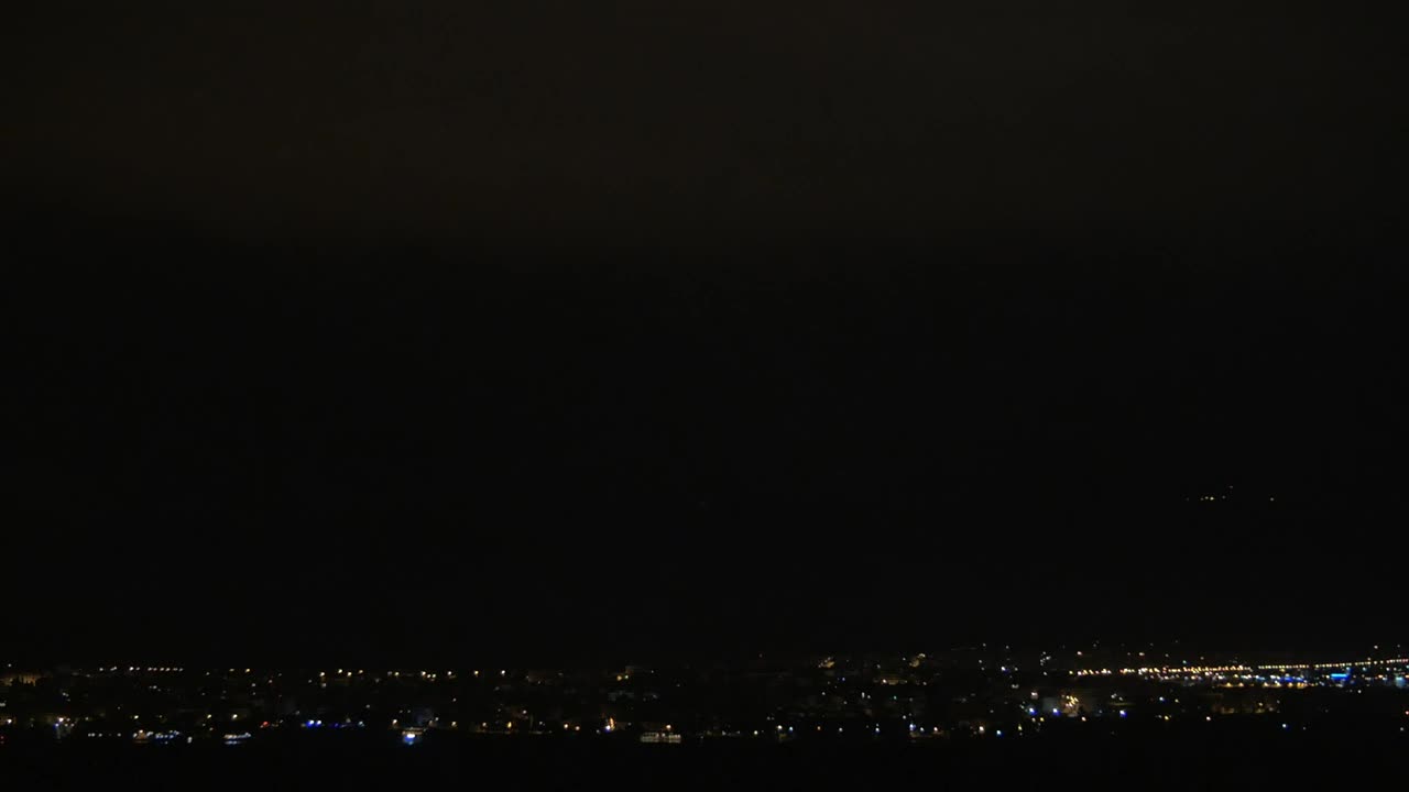 Stock Video Lightning Breaking Through The Night Sky Animated Wallpaper