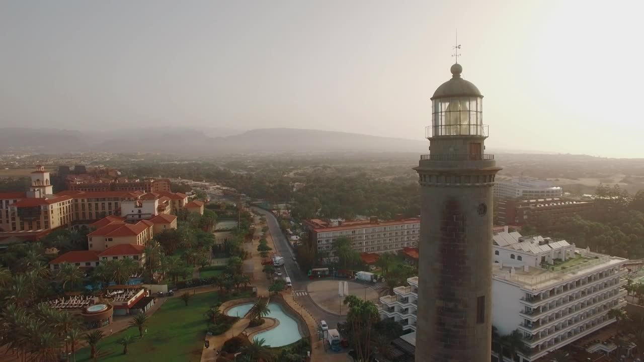 Stock Video Lighthouse Turning Slowly Animated Wallpaper